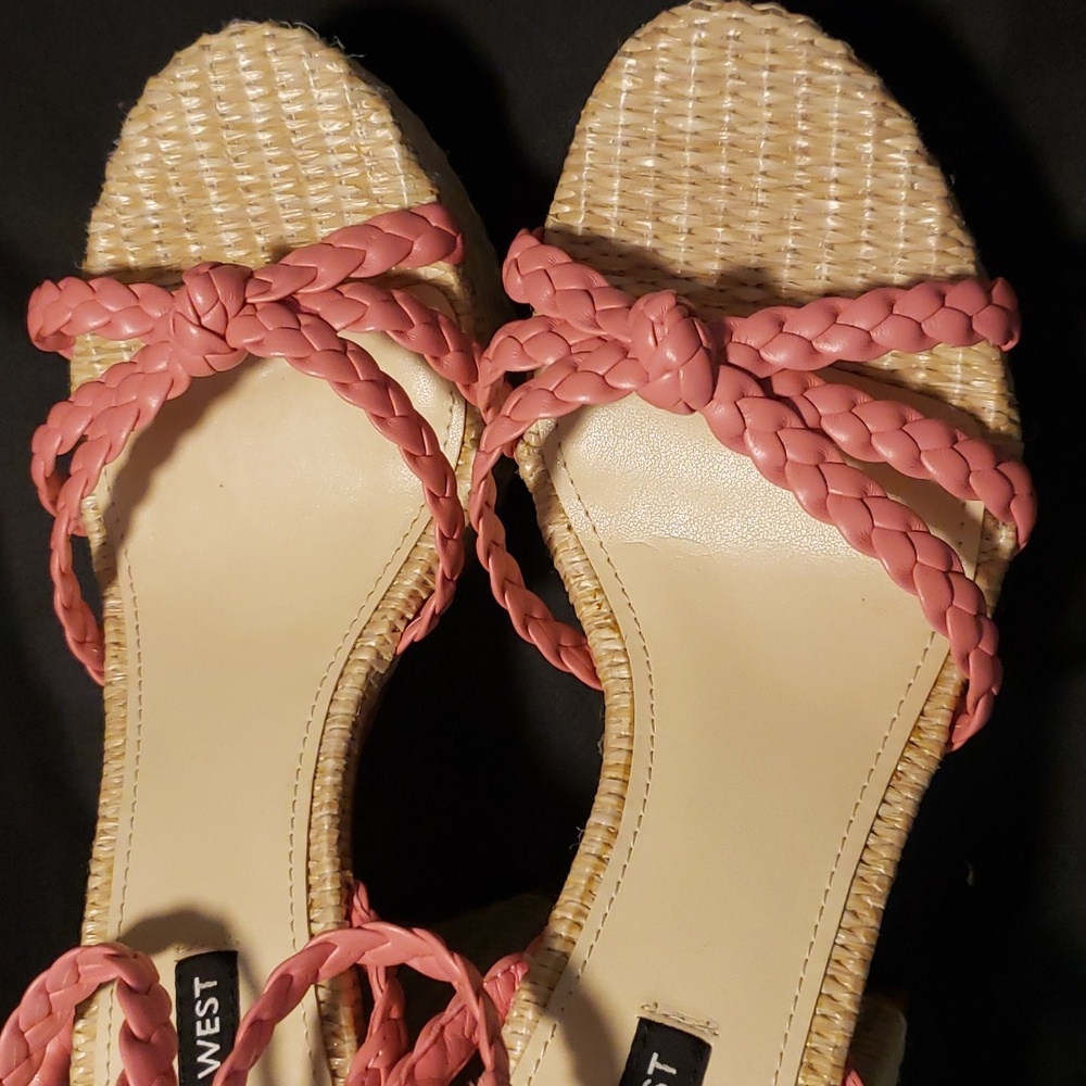 Nine West Pink Platform Pinup Wedge - Picture 4 of 7